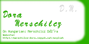 dora merschilcz business card